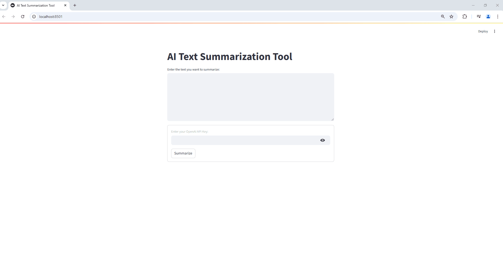 AI Text Summarization Chatbot