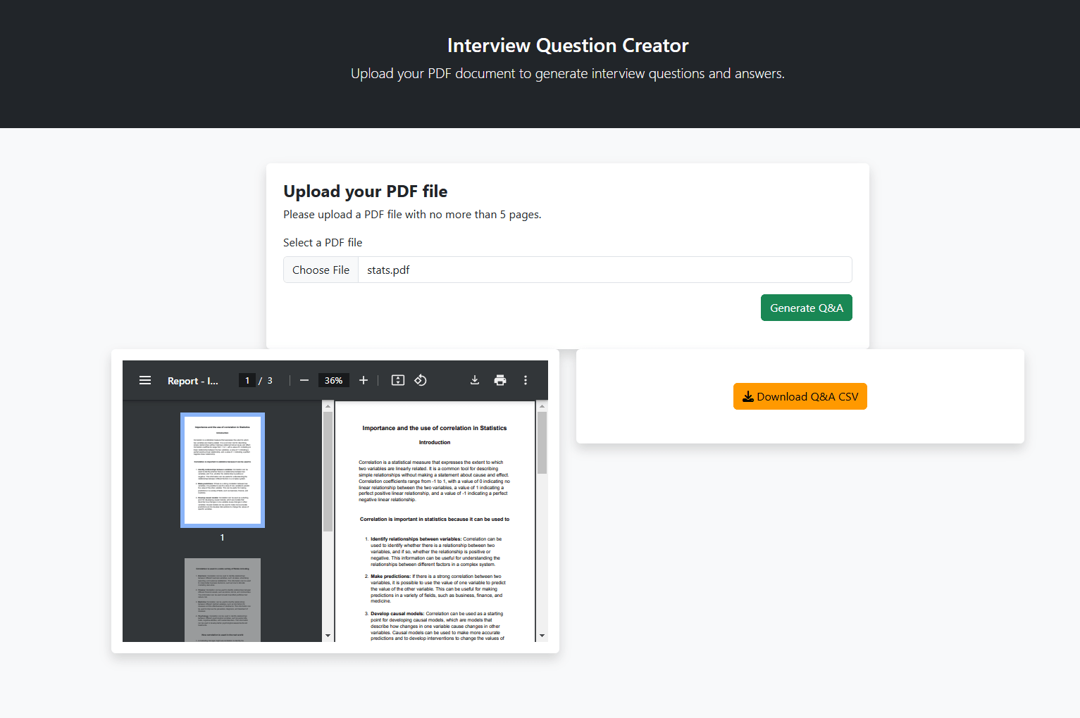 Interview Question Creator Chatbot