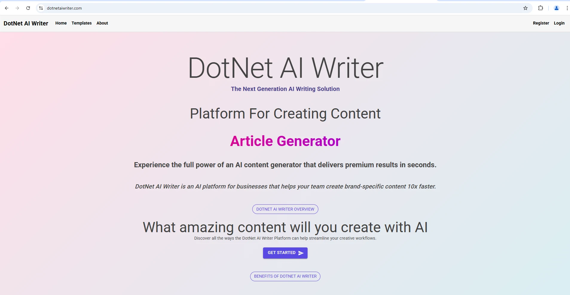 DotNet AI Writer