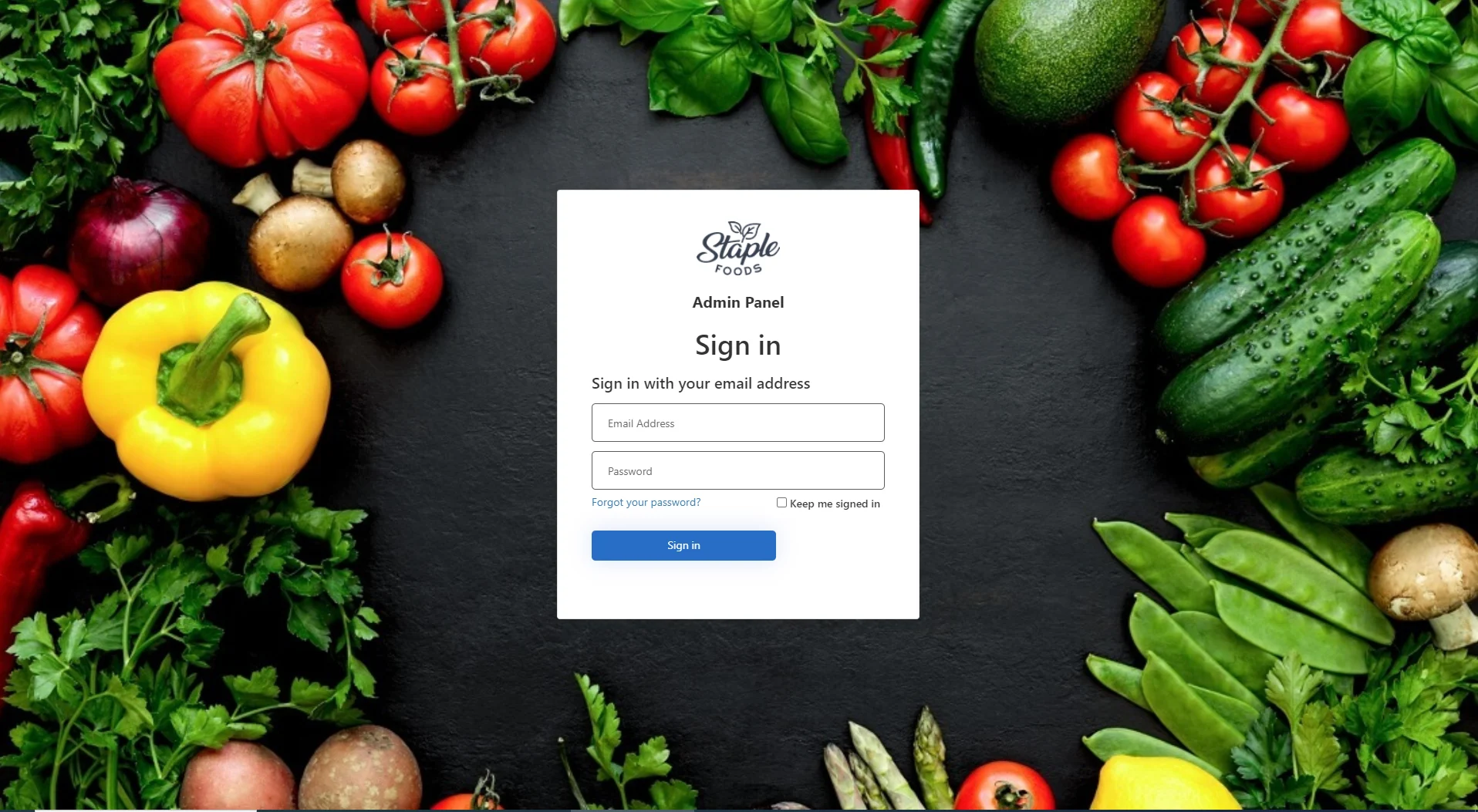 StapleFoods ERP Application